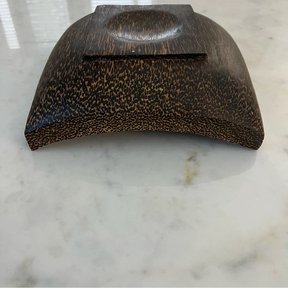 Balinese zebrawood decorative bowl
